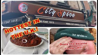 TACKLING THE UKs HOTTEST CURRY City Spice Brick Lane London [upl. by Wilow]