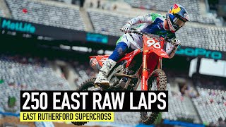 2023 East Rutherford Supercross  250 East Region Free Practice RAW [upl. by Telracs648]