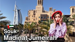 Souk Madinat Jumeirah Dubai  Al Qasr Hotel Dubai Madinat Jumeirah Walking Tour  Burj Al Arab View [upl. by Unity479]