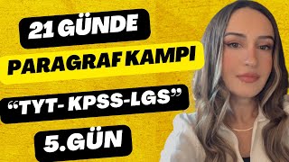 21 GÜNDE PARAGRAF KAMPI  TAKTİKLERLE  TYTKPSSLGS 2024  5GÜN [upl. by Aikin]