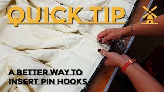 How To Insert Metal Pin Hooks Into Curtains  An Easier Way [upl. by Ettie]