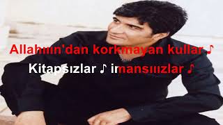 İbrahim Erkal Yalnızım ORJİNALDEN KARAOKE VE SÖZLERİ 5 FARKLI KARAR İÇ İÇE AYNI VİDEODA [upl. by Morrie427]