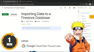 Importing Data to a Firestore Database  qwiklabs  GSP642 [upl. by Zebaj]