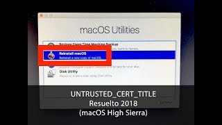 Error UNTRUSTEDCERTTITLE en Mac RESUELTO [upl. by Akcinehs]