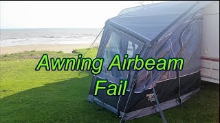 Vango Airbeam Awning Fail amp Repair [upl. by Socram]