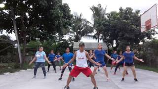 Tatlong bibe zumba dance By Paul Nunez [upl. by Enoj]