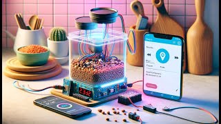 IoT based smart kitchen container  DIY IoT based Smart Kitchen iot science [upl. by Eerized]