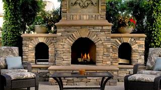 Wonderful Backyard With Outdoor Stone Fireplaces [upl. by Pepper]