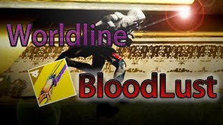 quotWorldline Bloodlustquot Destiny 2 Worldline Zero Montage [upl. by Odama837]