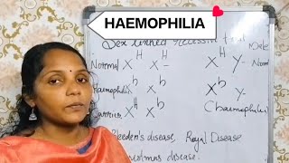 Mendelian Disorder 2 Haemophilia in plus two zoologyexam plustwoscience [upl. by Jauch522]