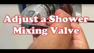 Shower not getting hot Adjust your shower Mixing Valve [upl. by Doley940]