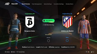 Atalanta vs Atlético Madrid  EA FC 25  Gameplay Simulation 4K [upl. by Phemia]