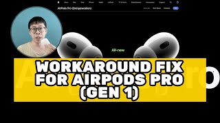 IMPOSSIBLE to FIX AirPods Pro Gen 1 static sound issue but there is workaround [upl. by Eiveneg]