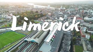 Limerick City Ireland Drone 4K [upl. by Ahola475]