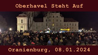 Demo am 08012024 in Oranienburg Oberhavel Steht Auf [upl. by Moersch]