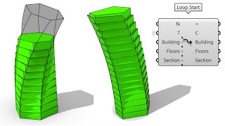 Grasshopper Anemone Parametric Building [upl. by Arela]