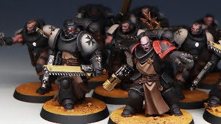 PAINTING A CRUSADER SQUAD  Full Recipe  Black Templars Project  New Scouts  Warhammer 40k [upl. by Nika314]