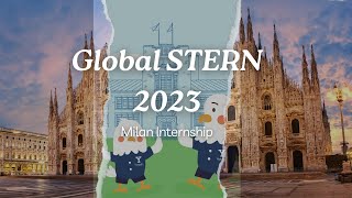 2023년 글로벌 스턴 프로그램 밀란 인턴십ㅣ2023 Global STERN Program Milan Internship [upl. by Ettenuj]