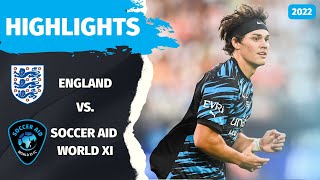 Soccer Aid 2022 Match Highlights England vs World XI FC [upl. by Pride]