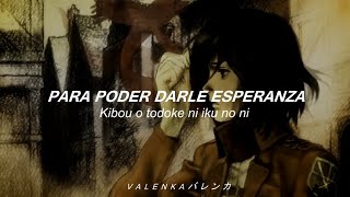 Shingeki No Kyojin  ED1  Utsukushiki Zankoku Na Sekai  Sub Español amp Romaji AMV [upl. by Eldnek]