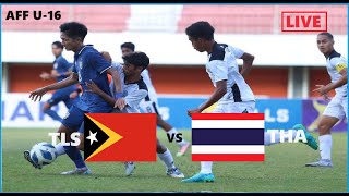 TIMOR LESTE vs THAILAND  AFF U16 LIVE SCORE REACTION 4 [upl. by Ettennal]