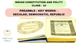 PREAMBLE  CLASS  4 KEYWORDS OF PREAMBLE  SECULAR DEMOCRATIC REPUBLIC [upl. by Maillliw769]