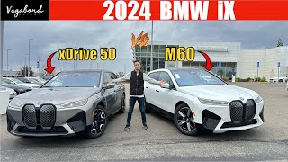 2024 BMW iX M60 vs 2024 BMW iX xDrive50 [upl. by Fougere]