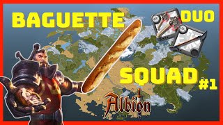 BAGUETTE SQUAD 1 │GANK │ALBION ONLINE │ Double Tranchant amp Pattes dOurs [upl. by Pinzler]