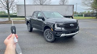 2024 Ford Ranger XLT Sport Start Up Test Drive Walkaround POV and Review [upl. by Illoh987]