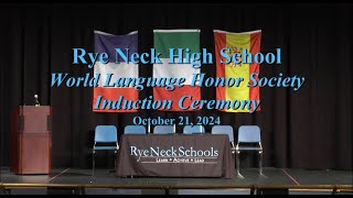 Rye Neck High School World Language Honor Society Induction Ceremony  102124 [upl. by Isidora905]