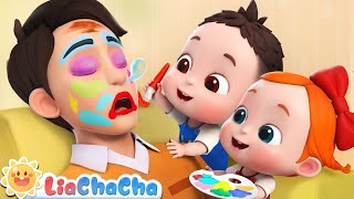 Lets Make Daddy Pretty  LiaChaCha Nursery Rhymes amp Baby Songs [upl. by Wales]