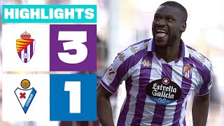 Resumen de Real Valladolid CF vs SD Eibar 31 [upl. by Nuyh]