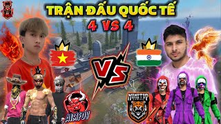 FREE FIRE  Trận Đấu Giữa quotVIETNAM Vs INDIAquot 4 VS 4 Full Gameplay Khiến Đối Thủ Phải Ngộp🥵🔥 [upl. by Auburta301]