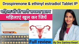 Drospirenone and ethynil estradiol tablet IP review Dronis 20 tablet uses in hindi  Yamini tablet [upl. by Bedwell]