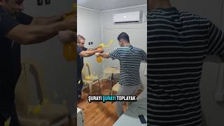 Evin her yeri kola oldu tepkisi çok komik oldu funny komedi komikvideolar trending viralvideo [upl. by Ayahc]