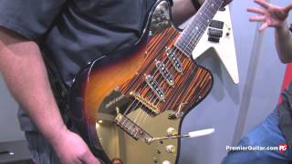 NAMM 13  Framus Panthera 8String amp Strato Deluxe Demos [upl. by Ablem]