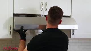 How to Install a Range Hood  Vent Hood Installation Tips [upl. by Yeo]