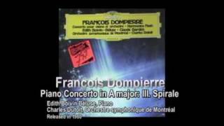 Dompierre  Piano Concerto in A major Movement 3 Spirale [upl. by Madda]