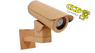 How To Make CCTV Camera at Home DIY Cardboard CCTV Camera Project [upl. by Kirk]