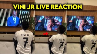 They filmed Vinicius Jrs Live Reaction of the Ballon Dor 😡 [upl. by Aicnelav]