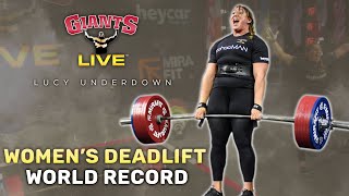 Lucy Underdown  Womens World Record Deadlift  Raw amp Uncut [upl. by Valentijn69]