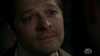 Supernatural 15x18  Castiel to Dean  quotI LOVE YOUquot Castiel sacrifices himself to save Dean [upl. by Jamima831]