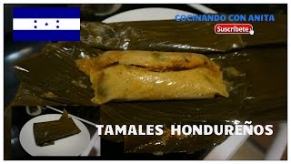 TAMALES HONDUREÑOS COCINANDO CON ANITA [upl. by Gean]