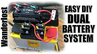 Affordable Dual Battery Setup Using DCDC ChargerEasy DIY [upl. by Atin]