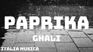 Ghali  Paprika TestoLyrics [upl. by Milla]