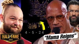 BRAY WYATT NOT GOING INTO WWE HALL OF FAME THE ROCK SAYS “MAMA REIGNS” HUGE WWE NEWS [upl. by Laurin]