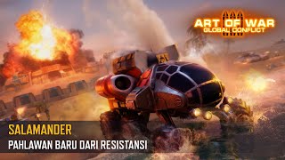 SALAMANDER PAHLAWAN BARU DARI RESISTANSI Art of War 3 RTS [upl. by Raynata186]