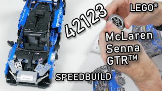 LEGO 42123 Speedbuild  LEGO McLaren Senna GTR  Speed Build 42123 LEGO Technic 2021  McLaren LEGO [upl. by Kayne]