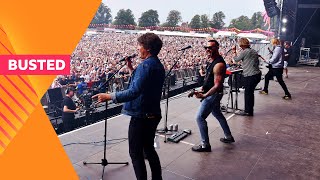 Busted  MMMBop 20 Ft Hanson Radio 2 in the Park 2023 [upl. by Ott]