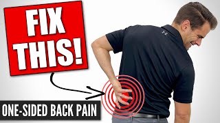 How To Fix Lower Back Pain On One Side Home Exercises [upl. by Annayram]